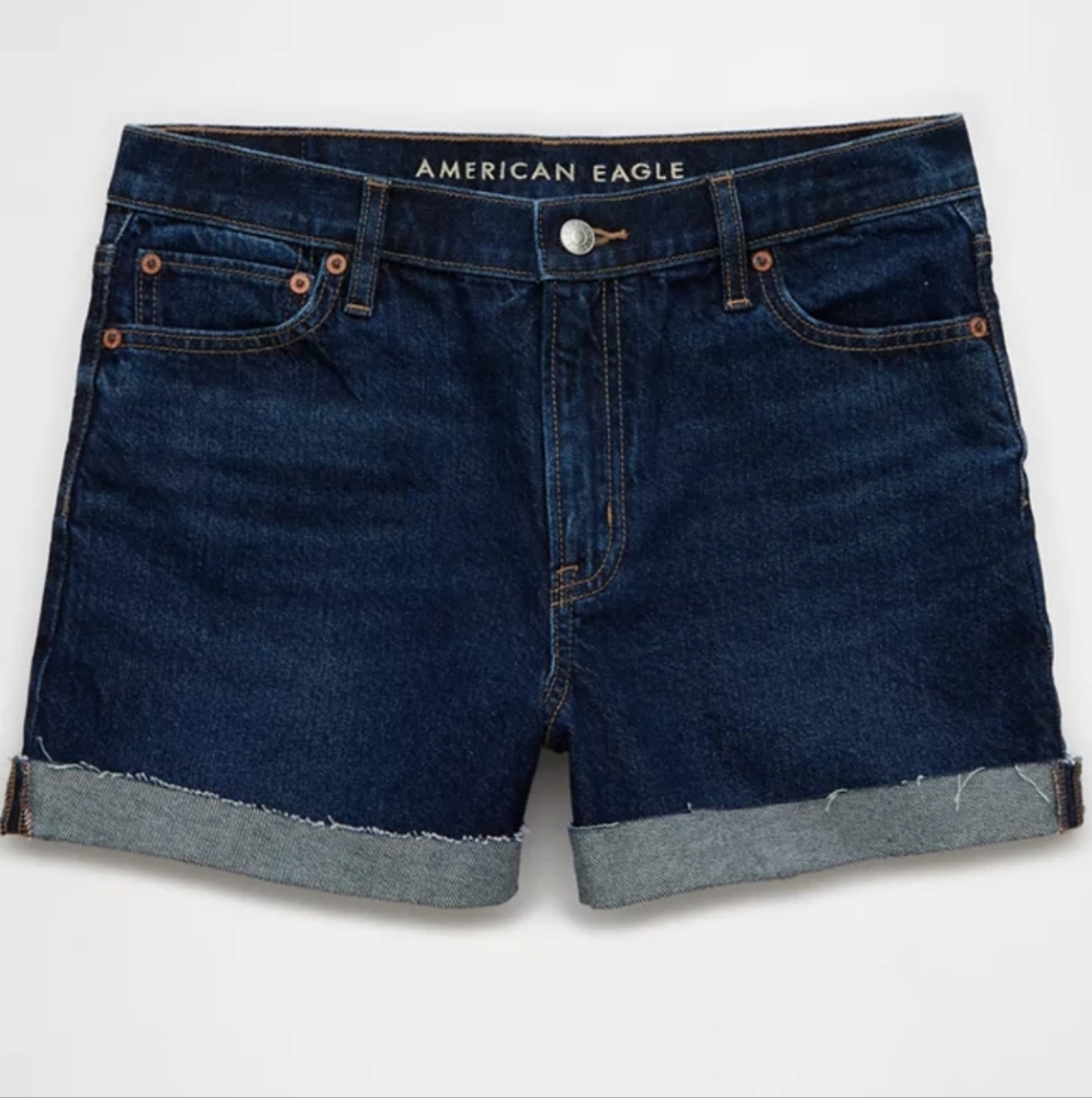 American Eagle Strigid Relaxed Fit Denim Shorts